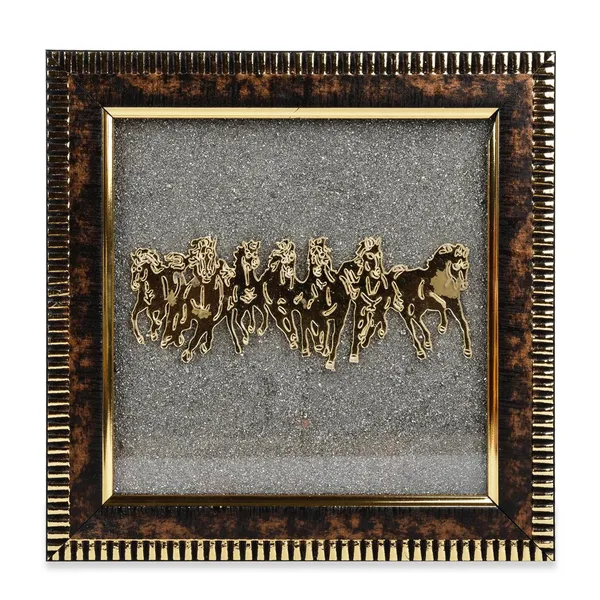 Pyrite_Stone_Horse_Wooden_Frame_7_By_7